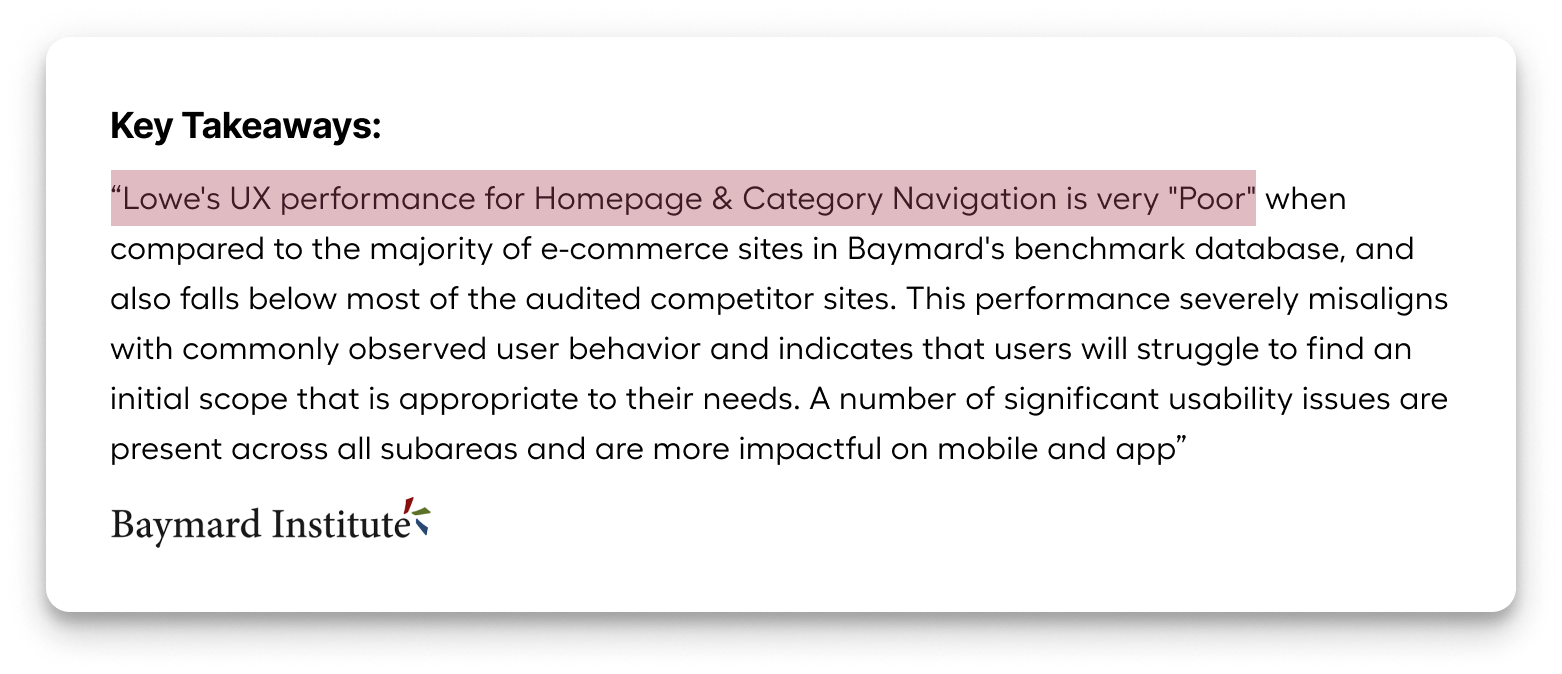 Baymard audit finding 1