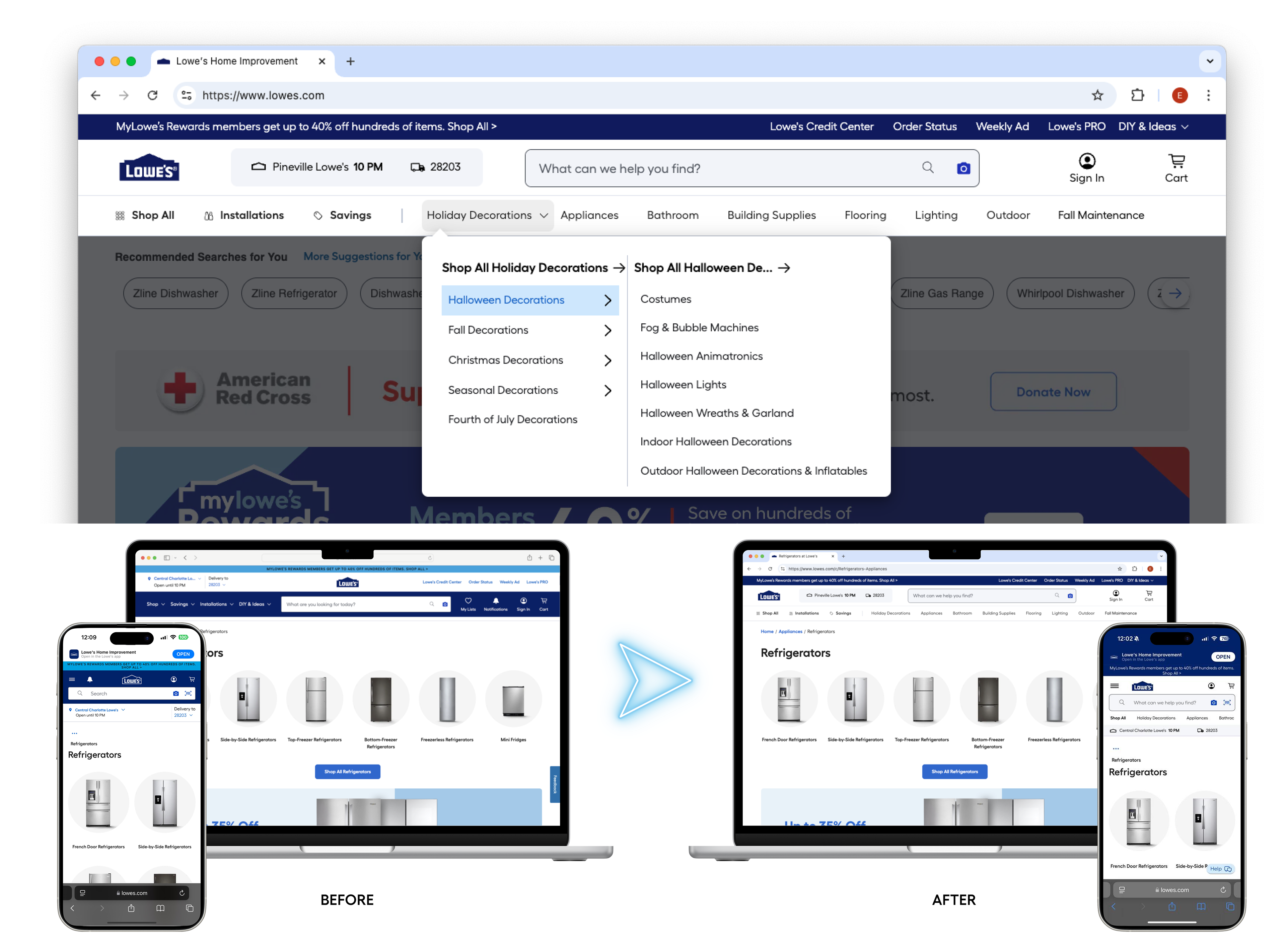 Lowe's Masthead Redesign